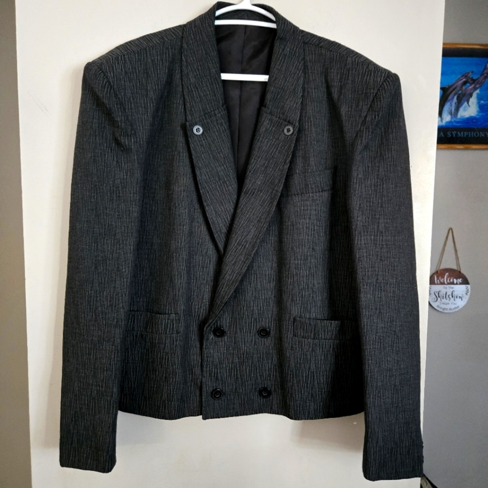 Vintage Christopher Barnes Blazer Coat Women Top Jacket Medium Padded Button
